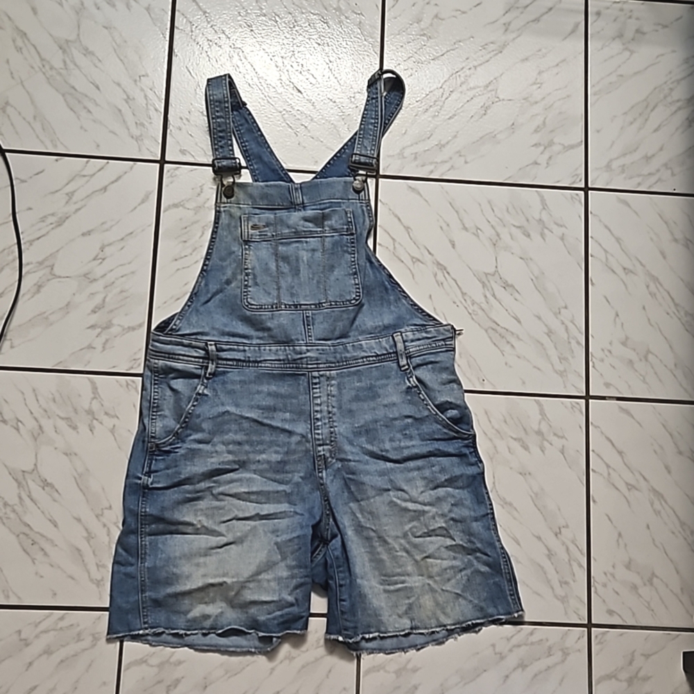 Gap Maternity Denim Overalls Jumpsuit Large Size
